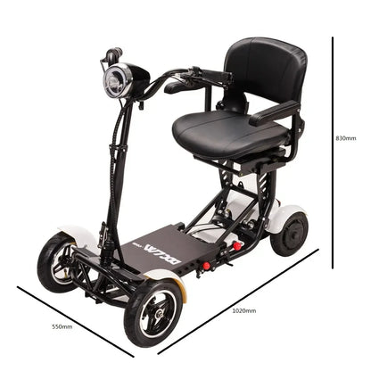 EU Stock Foldable Four Wheels Elderly Scooter With Comfortable Armrests Seat 36V 15.6A Dual Motor Kick Scooter Electric For Home