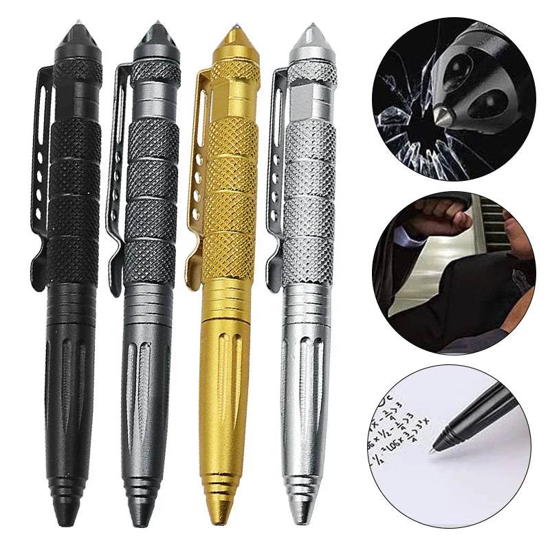 Edc Outdoor Tactical Pen Self Defense Gadgets Tactical Multitool Multifunction Pen Emergency Glass Breaker Outdoor Survival Tool - MarvelouStoree