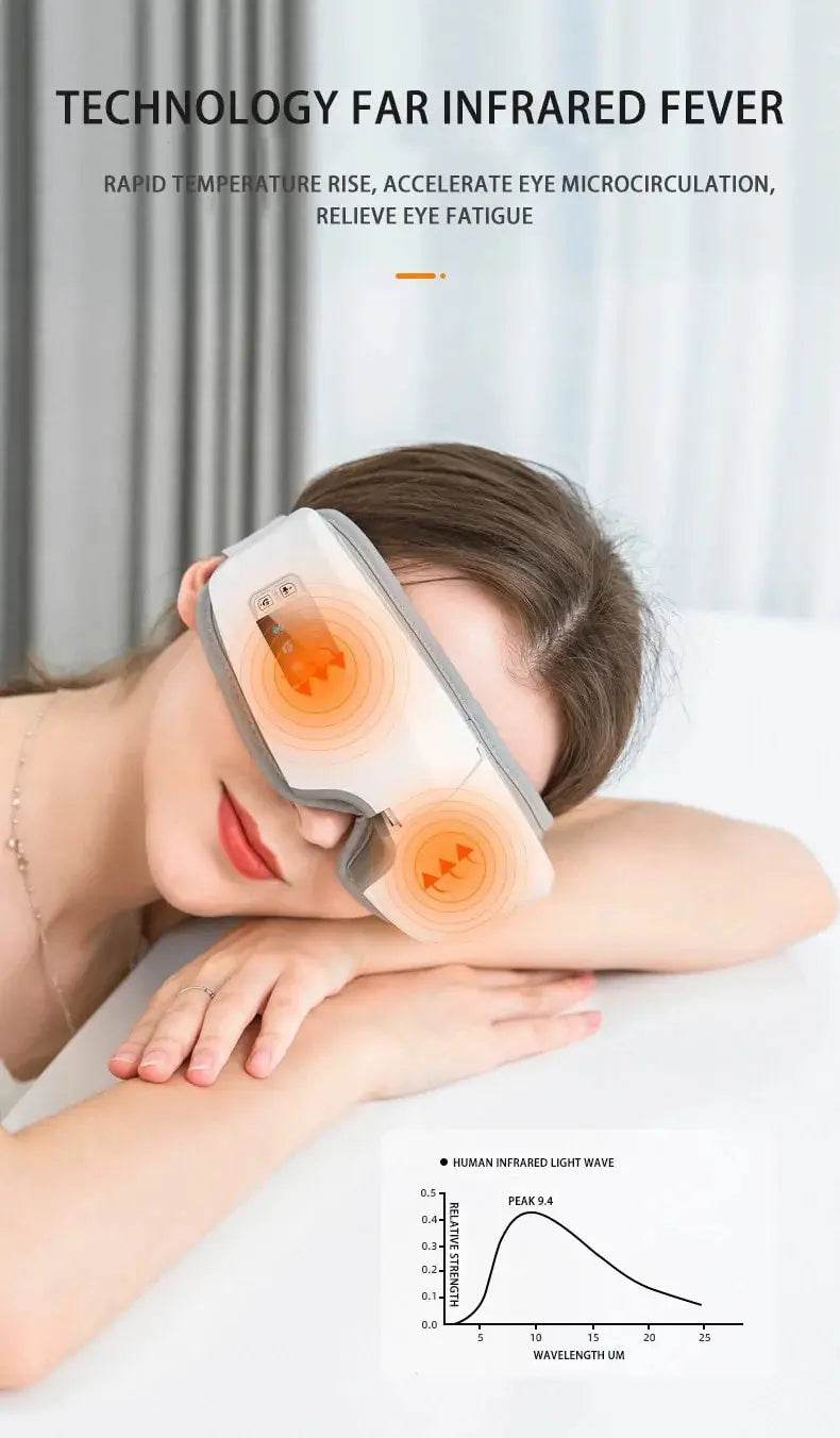 Smart Eye Massager with Hot Compress & Bluetooth - MarvelouStoree