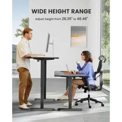 Marveloustoree .com Height Adjustable Electric Standing Desk, 48 x 24 Inches Sit Stand up Desk, Memory Computer Home Office Desk