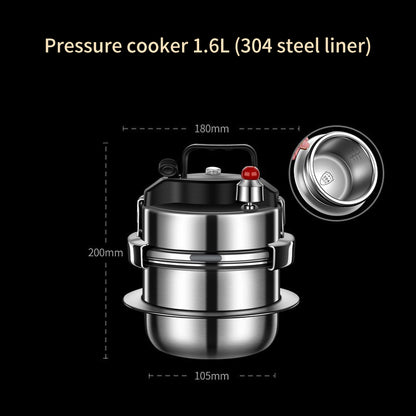 Marveloustoree 304 stainless steel pressure cooker outdoor portable micro pressure cooker kitchen mini pressure cooker