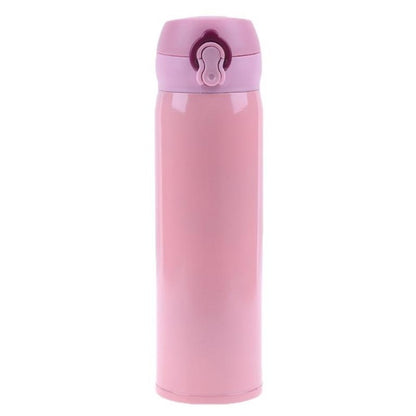 450ml Travel Mug Water Thermos Stainless Steel Double Wall Thermal Cup Bottle Vacuum Cup School Home Tea Coffee Drink Bottle