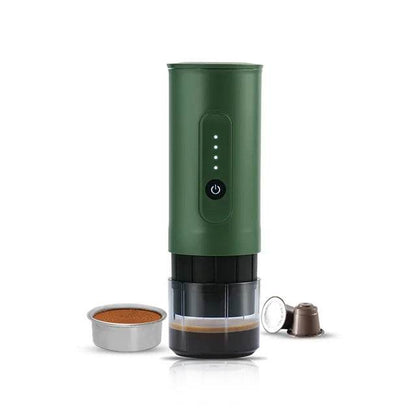 portable outdoor Italian coffee machine handheld electric coffee powder capsule dual-use travel car charging - MarvelouStoree