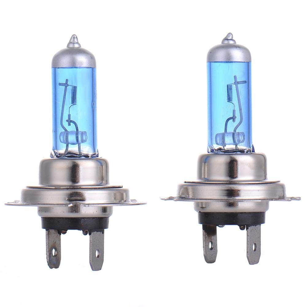 2pcs H7 12V 55W Halogen Bulbs Lights Car Headlights Bright 5000K White Fog Lamp Light Source for Audi,Toyota - MarvelouStoree