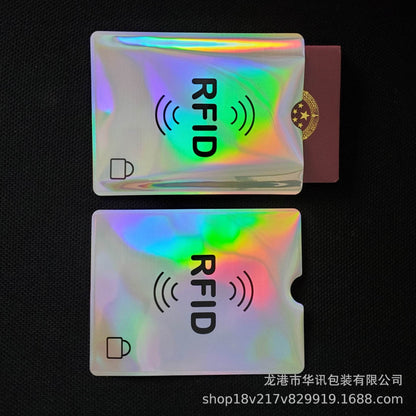 20pcs Anti scan card sleeve credit NFC RFID card protector Anti-magnetic aluminum foil portable bank card holder - MarvelouStoree