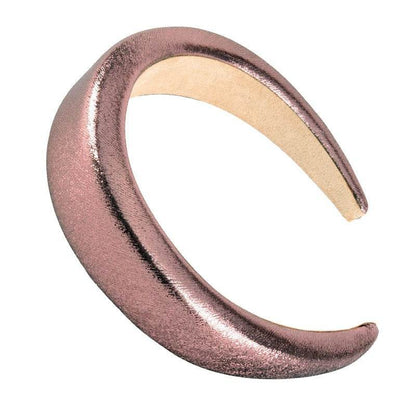 Bright Sponge Hair Hoop Wide Edge Thick Colored Shiny Silk Fabric Hair Accessories - MarvelouStoree