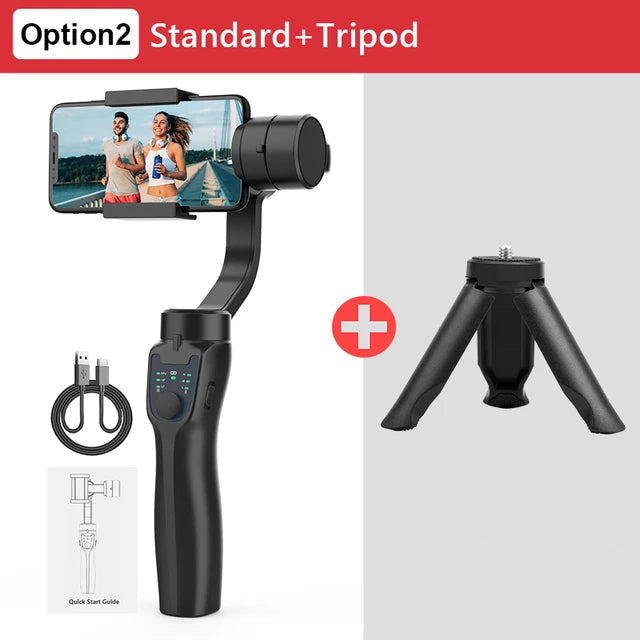 F8 Handheld 3-Axis Gimbal Phone Holder Anti Shake Video Record Stabilizer for Xiaomi iPhone Cellphone Smartphone