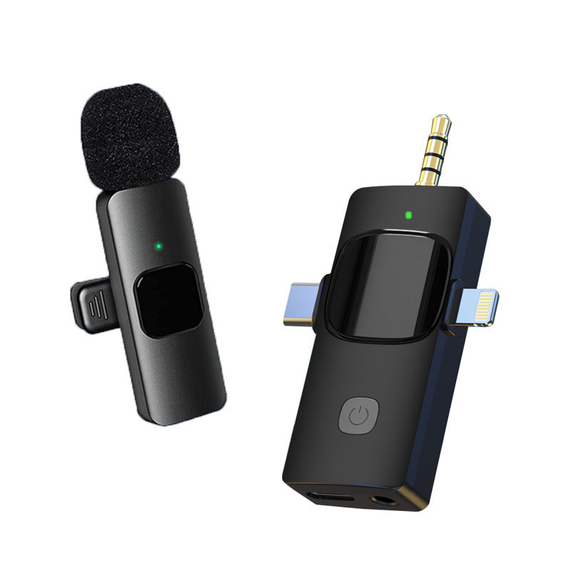 Wireless lavalier microphone for live streaming recording, Little Bee speaker, computer camera for recording, microphone for live streaming, machine