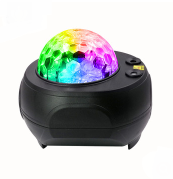 LED Laser Colorful Starry Sky Ocean Projector Night Light Remote Control Ocean Wave Projection Lamp With Bluetooth Music Speaker