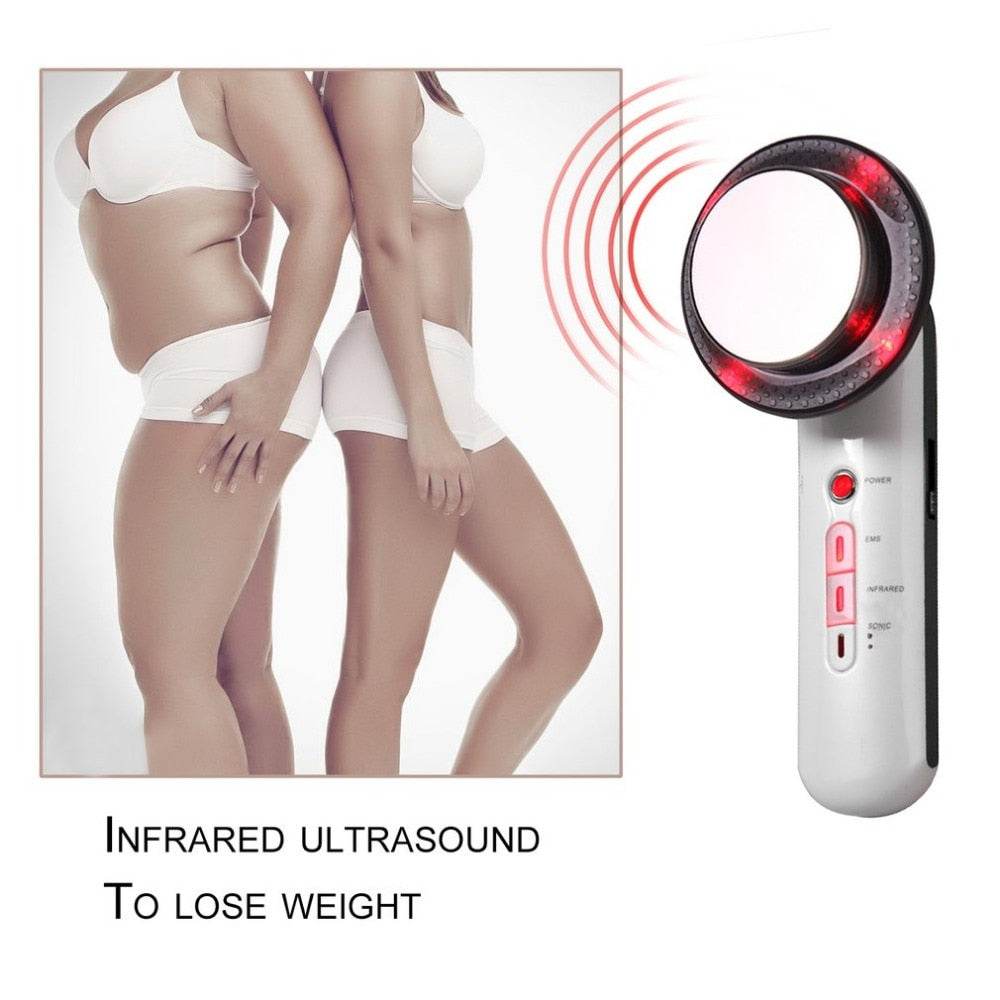 Ultrasound Cavitation Body Slimming Massager Weight Loss Anti Cellulite Fat Burner Galvanic Infrared Ultrasonic Therapy Tool - MarvelouStoree