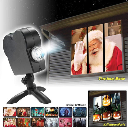 Window Projector Wonderland Christmas Projector TV Halloween Projector