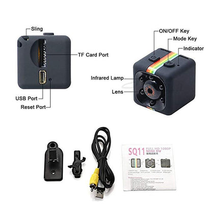 SQ11 mini camera 1080P HD Sport DV DVR Monitor Concealed camera SQ 11 night vision micro small camera Mini camcorder