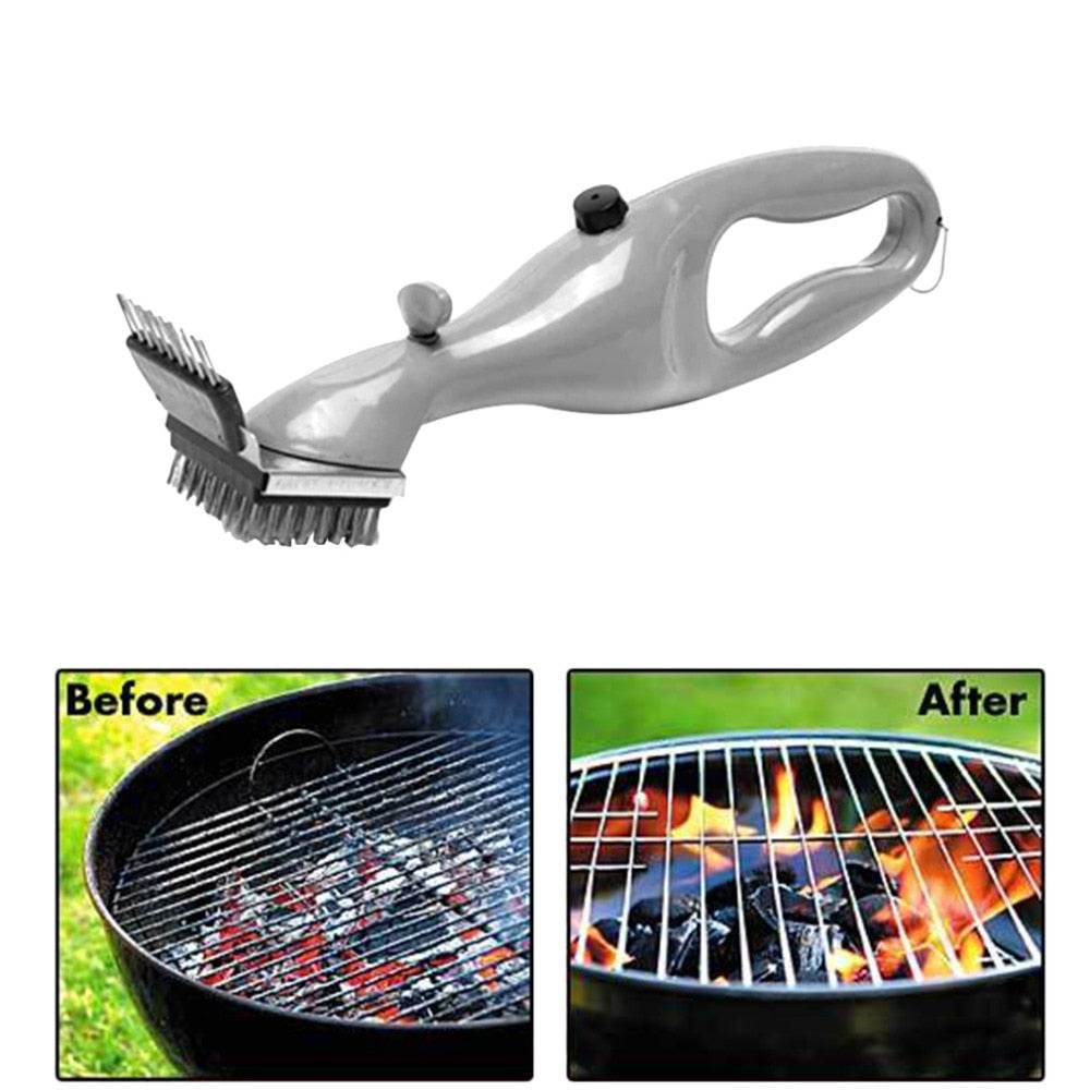 Barbecue Stainless Steel BBQ Cleaning Brush Churrasco Outdoor Grill Cleaner with Power of Steam bbq accessories Cooking Tools - MarvelouStoree