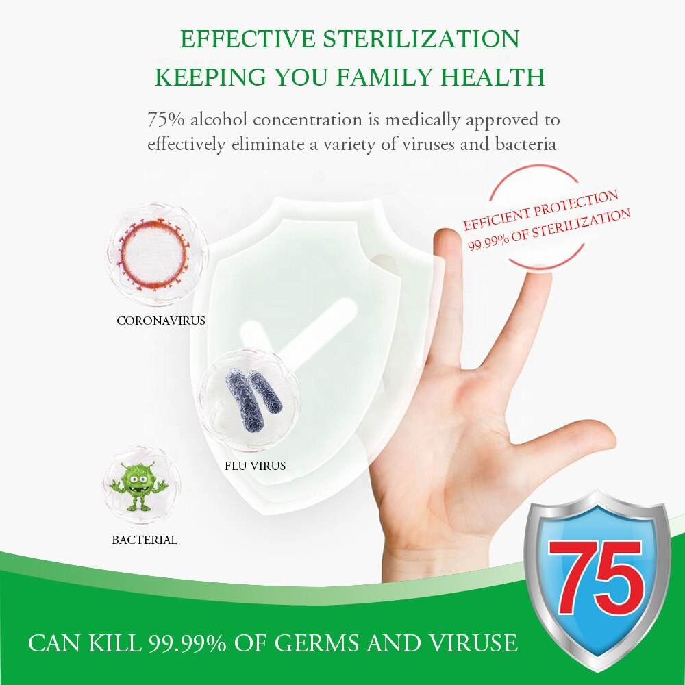 Disposable Hand Sanitizer 75% Alcohol Sterilization Bactericide Antibacterial Disinfection Gel Personal Cleaning Hot Sale - MarvelouStoree