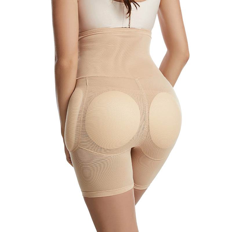 Body Shaping High Waist Button Up Waist Tight Pants Waist Tight Body Tight Pants Fake Ass Sponge Hip Rich Hip Lifting Pants - MarvelouStoree