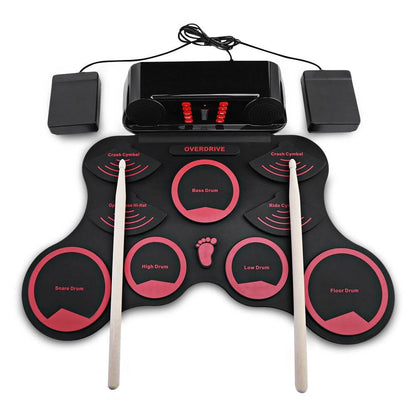 AEOFUN 10 Pads Electronic Roll Up Drum Kit with Recording Function - MarvelouStoree