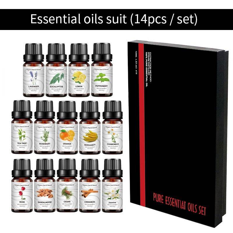 14 Piece Cross border Unilateral Essential Oil Set Box Unisex 14 Pack Body Set 10ml - MarvelouStoree