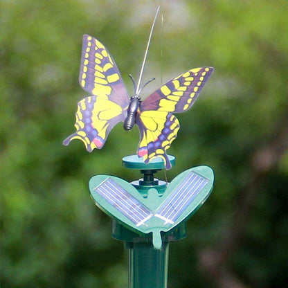 Vibration Solar Power Dancing Flying Fluttering Butterflies Hummingbird Garden Decorative Stake - MarvelouStoree