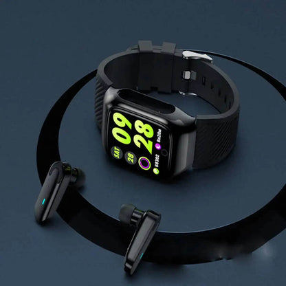 2 in 1 Compact Smart Fit Watch And Bluetooth Earpods - MarvelouStoree