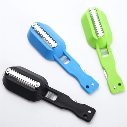 Fish Skin Brush Fast Remove Fish Scale Scraper Planer Tool Fish Scaler Fishing Knife Cleaning Tools Cleaning The Scaler Scraper