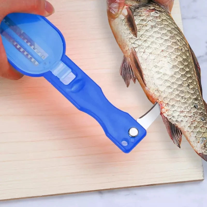 Fish Skin Brush Fast Remove Fish Scale Scraper Planer Tool Fish Scaler Fishing Knife Cleaning Tools Cleaning The Scaler Scraper