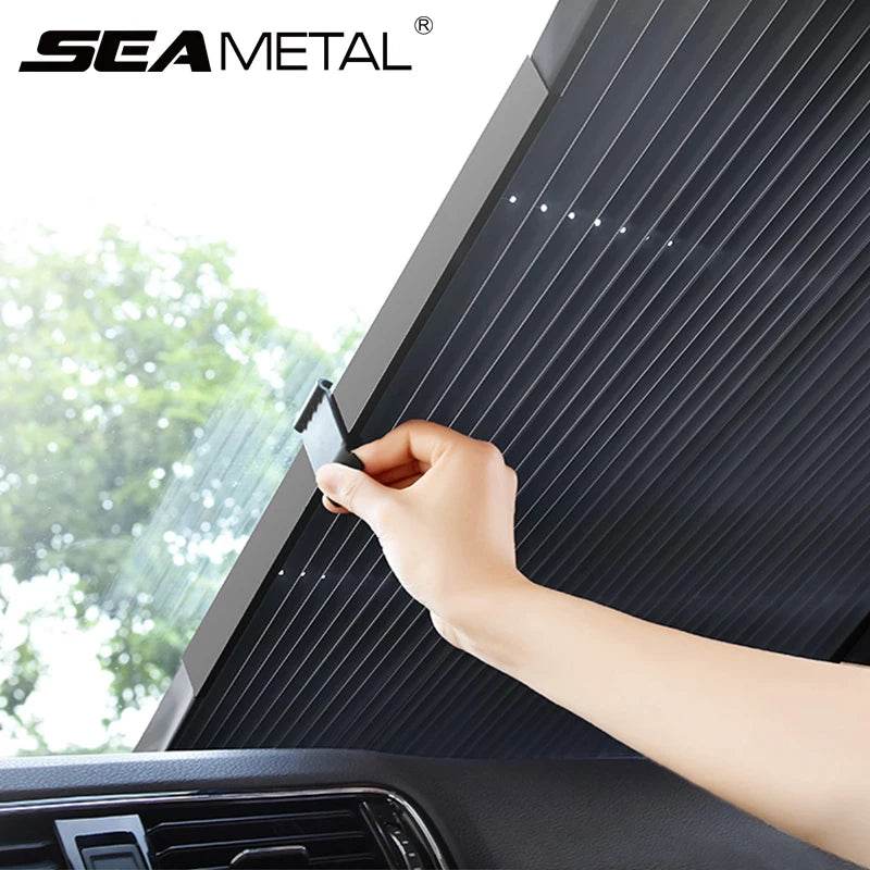 Foldable Car Sunshade Protector Auto Parasol Front Rear Window Sun Visor Winshield Sun Shade Covers UV Prevention for Car SUV - MarvelouStoree