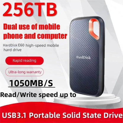 For Xiaomi SSD E60 Mobile Hard Disk 256TB 1TB 2TB 16TB HDD High Speed External Hard Disk For Desktop/PC/PS5 Game Storage Devices - MarvelouStoree