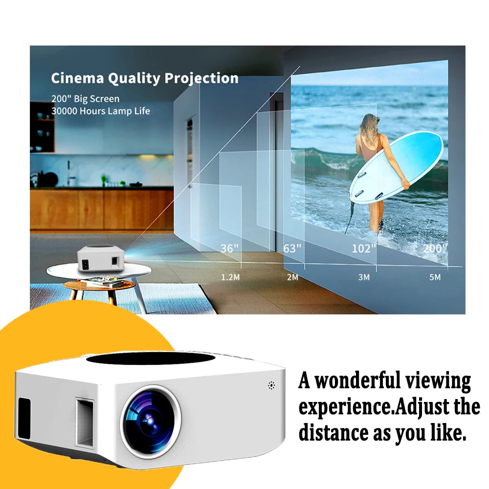 4K WIFI Wireless Projector