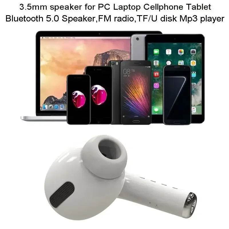 Marveloustoree Giant Earphone Model Wireless Bluetooth Speaker Headset Shape Stereo Music Player Creative Loudspeaker Radio Playback Soundbar