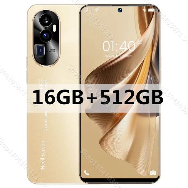 Global Reno 12 Pro+ 7.3HD 72MP+108MP Screen 16G+1TB Smart Phone 8000Mah Android14 Celulare Dual Sim Face Unlocked NFC 5G Phone - MarvelouStoree