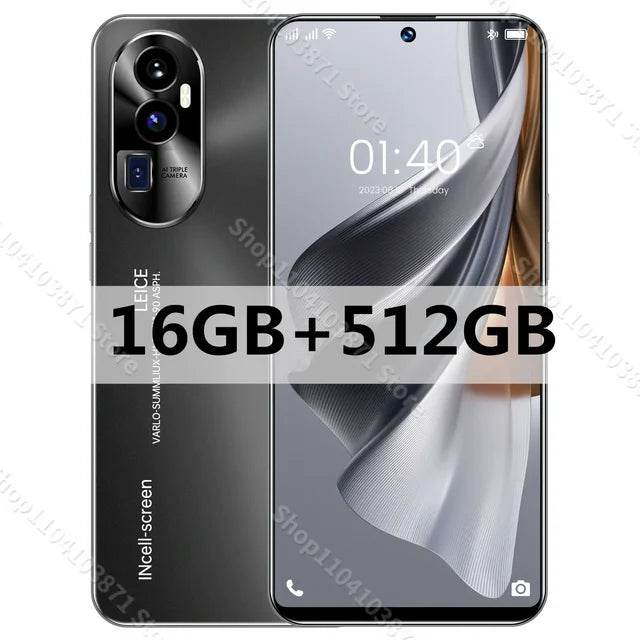 Global Reno 12 Pro+ 7.3HD 72MP+108MP Screen 16G+1TB Smart Phone 8000Mah Android14 Celulare Dual Sim Face Unlocked NFC 5G Phone - MarvelouStoree