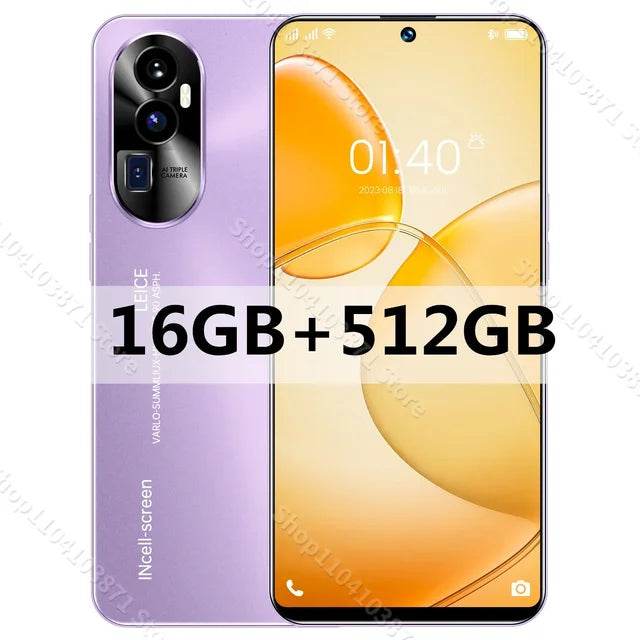 Global Reno 12 Pro+ 7.3HD 72MP+108MP Screen 16G+1TB Smart Phone 8000Mah Android14 Celulare Dual Sim Face Unlocked NFC 5G Phone - MarvelouStoree