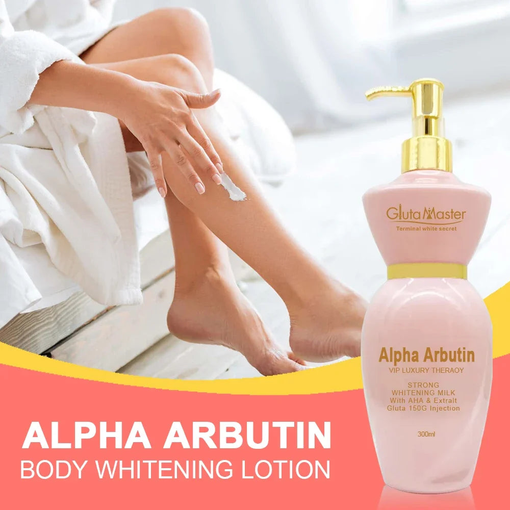 Gluta Master Brightening Lotion For Women, Alpha Arbutin Anti-Spot Removal Spots Beauty Whitening Anti-Aging Skin Body Cream