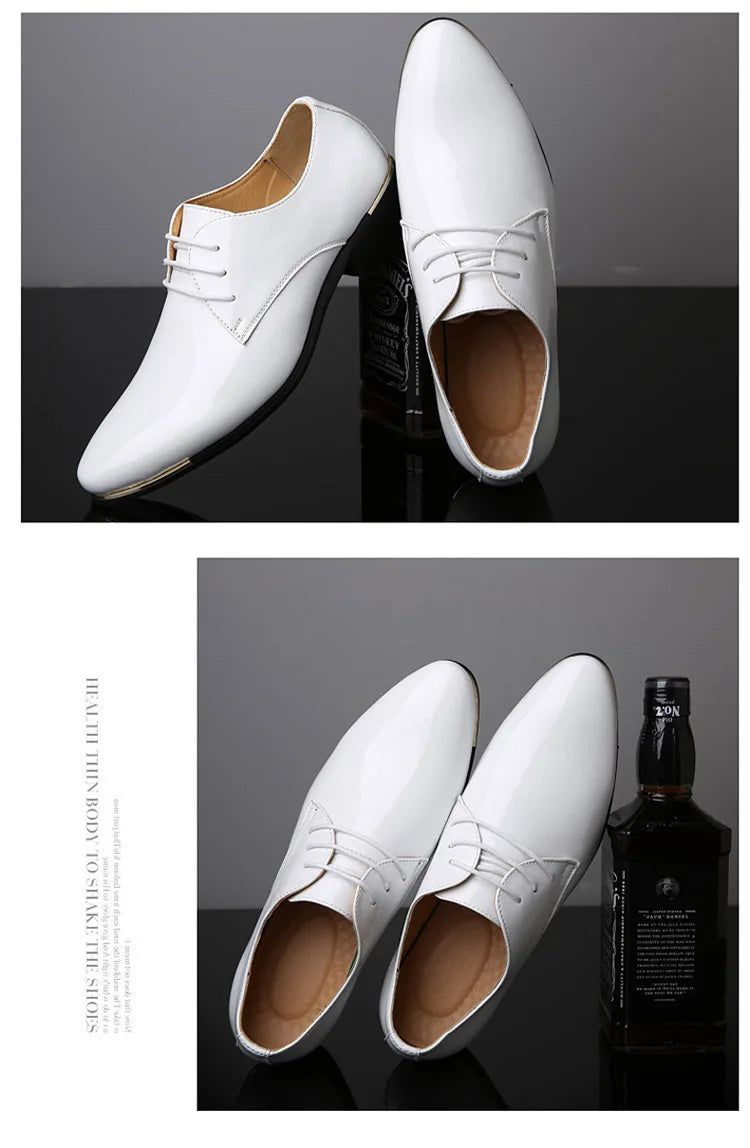 2023 Classic Men Luxury Business Shoes Derby Gentleman Honorable Oxford Mens Red White Men Party Shoes for Men Dress Shoes