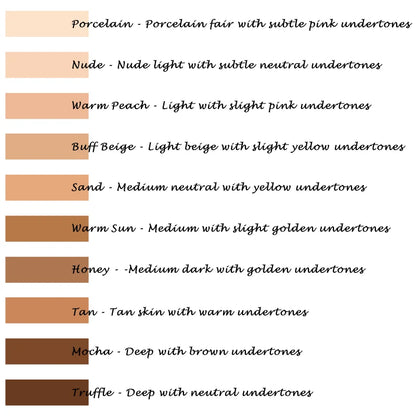 PHOERA 30ml Foundation Makeup 10 Colors Liquid Matte Moisturizer Face Base High Coverage Brighten Concealer Cream TSLM1