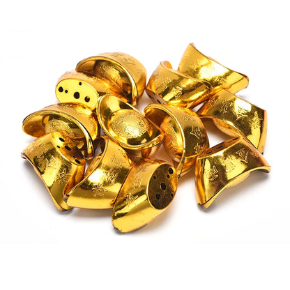 3/5/12pcs Feng Shui Auspicious Lucky Money Mascot Plastic/crystal Crafts Gold Ingot Decoration Crafts