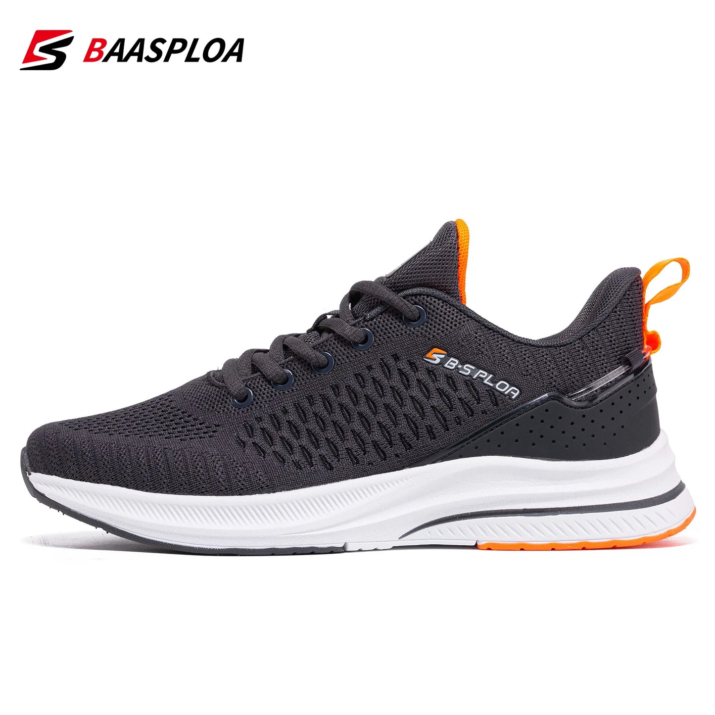 Baasploa Lightweight Running Shoes For Men 2022 Men's Designer Mesh Casual Sneakers Lace-Up Male Outdoor Sports Tennis Shoe