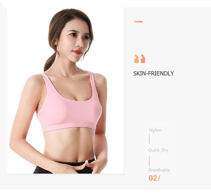 Fitness Sports Bra for Women Push Up Wirefree Padded Crisscross Strappy Running Gym Training Workout Yoga Underwear Crop Tops