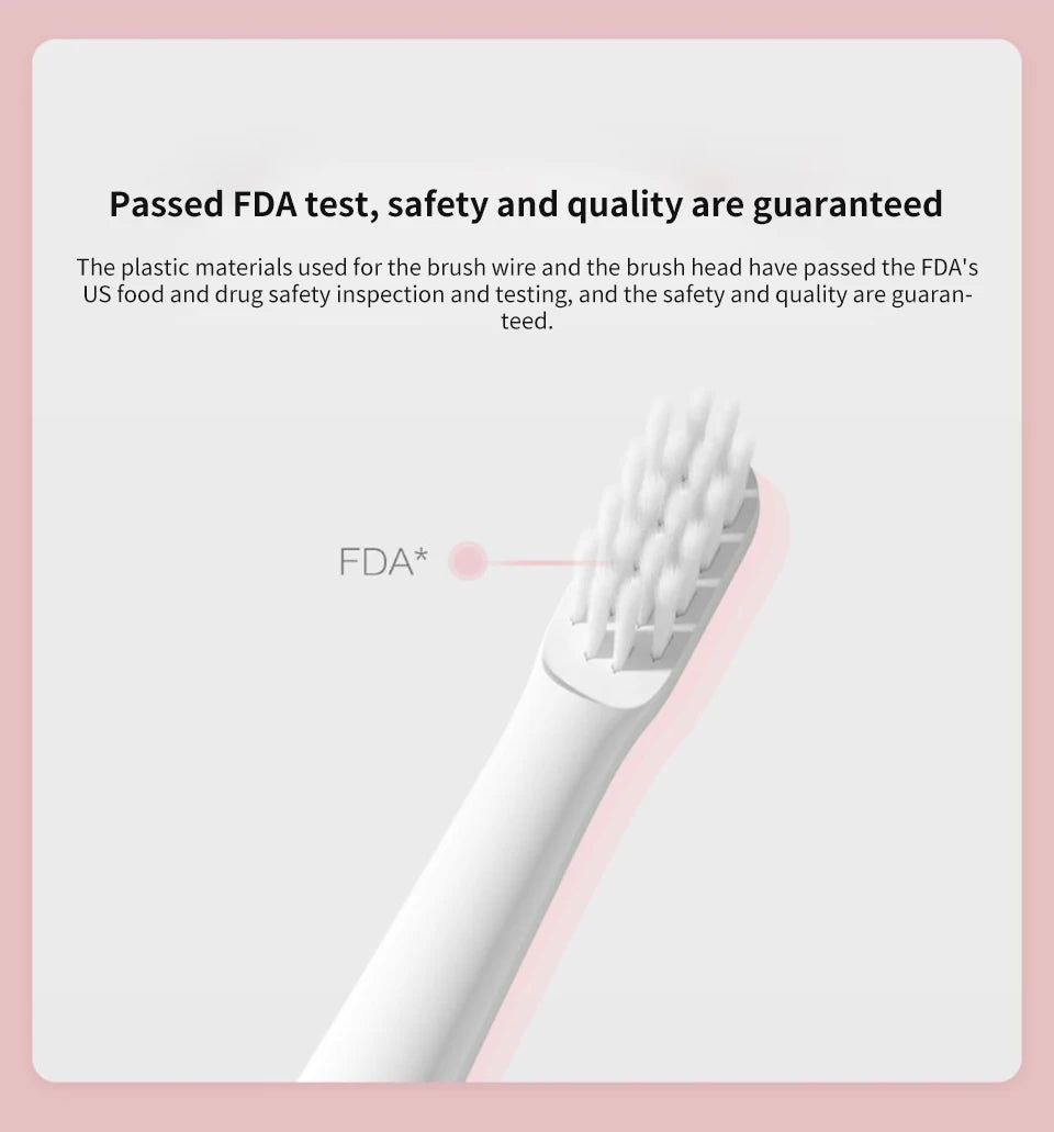 XIAOMI Mijia T100 Sonic Electric Toothbrush Mi Smart Tooth Brush Colorful USB Rechargeable IPX7 Waterproof For Toothbrushes head