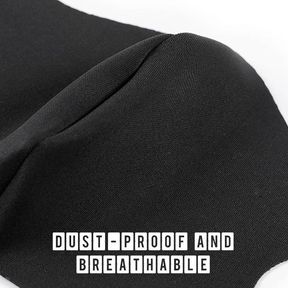 1PC Mouth Mask PM2.5 Anti Haze Black Dust Mask Nose Filter Windproof Muffle Bacteria Fabric Cloth Respirator Face Care - MarvelouStoree