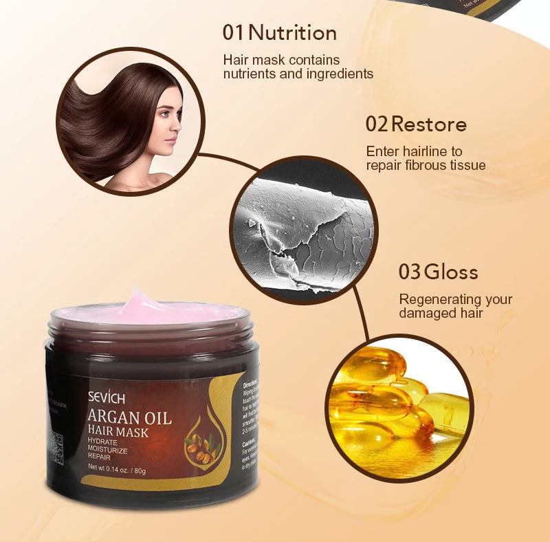 Sevich Hair treatment mask Repairs damage restore soft hair 80g for all hair types keratin Hair & Scalp Treatment