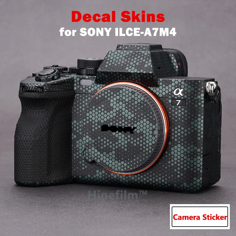 A7M4 Sticker A74 Camera Premium Decal Skin Protective Film for Sony ILCE-7M4 /  A7 IV Camera Protector Anti-scratch Cover Film