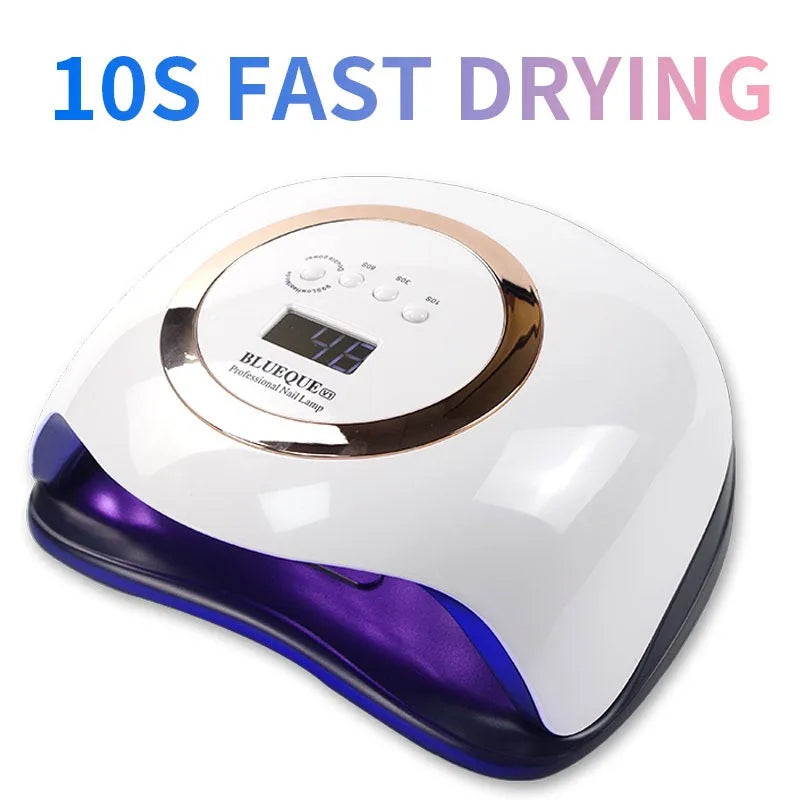 66LEDs Powerful UV LED Nail Dryer For Drying Nail Gel Polish Portable Design With Large LCD Touch Screen Smart Sensor Nail Lamp