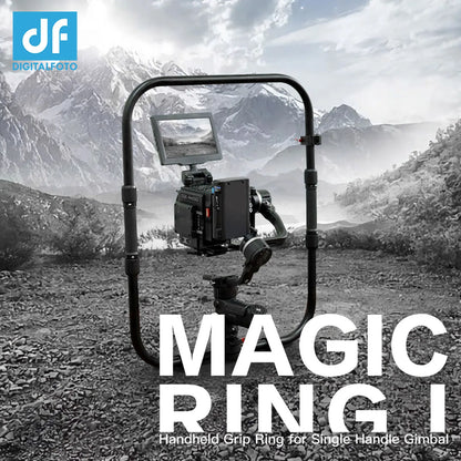 DF DIGITALFOTO Magic Ring I Professional Stabilizer Dual Handle Grip Ring for Single Handle Gimbal Stabilizer Crane 2S 3S RONIN