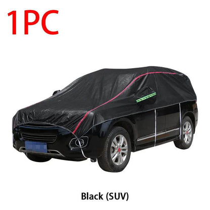 Universal Half Car Cover Waterproof Outdoor Cover Oxford Sun Rain Uv Protection Dustproof Snowproof Car Body Cover for SUV Sedan - MarvelouStoree