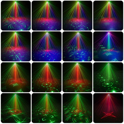 Mini RGB Disco Light DJ LED Laser Stage Projector  Lamp