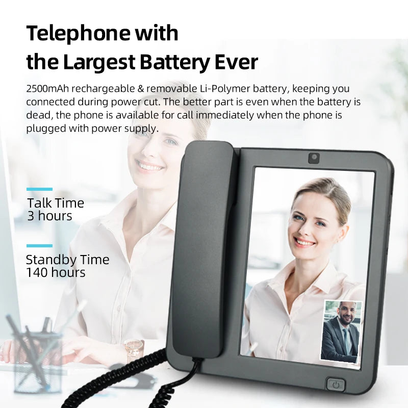 KT5 Telephone Portable Android10.1 Operation System VoLTE Android KT5 Telephone Portable Wall Mount Desk Phone