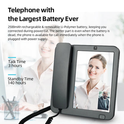 KT5 Telephone Portable Android10.1 Operation System VoLTE Android KT5 Telephone Portable Wall Mount Desk Phone