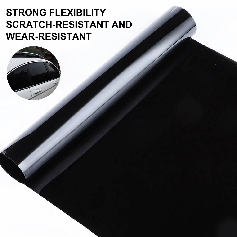 3M*50cm Black Car Window Foils Tint Tinting Film Roll Auto Home Window Glass Restroom Summer Solar UV Protector Sticker Films - MarvelouStoree