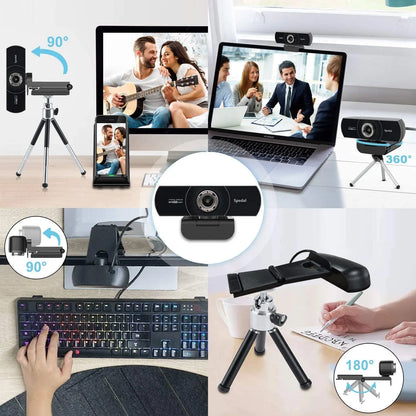 Spedal MF934H 1080P Hd 60fps Webcam with Microphone for Desktop Laptop Computer Meeting Streaming Web Camera Usb Software